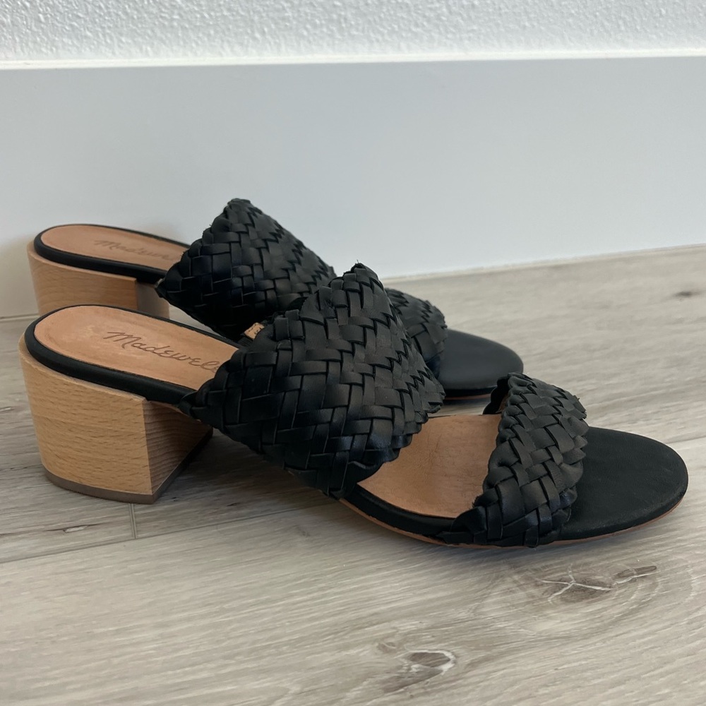 Madewell The Kiera Woven Mule Sandal size 9